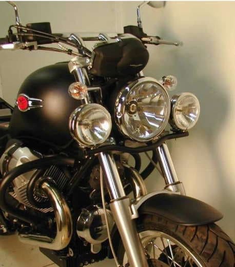 Hepco & Becker Twinlight-Set chrome for Moto Guzzi C 940 Bellagio /Aquila Nera (2007-2014)