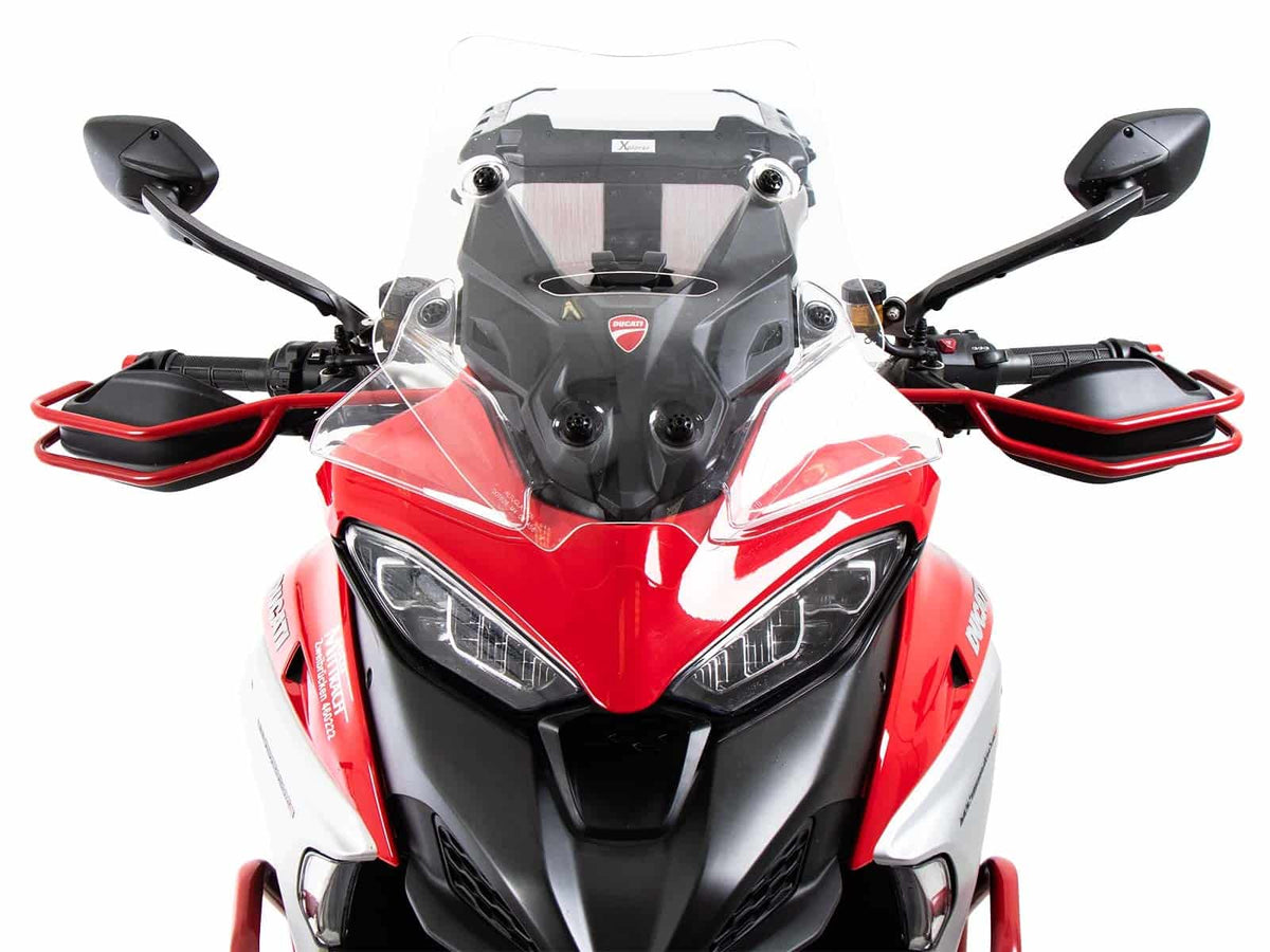 Hepco & Becker Handle guard set red (left+right side) for Ducati Multistrada V4/S/S Sport (2021-2024)/Rally(2023-2024)
