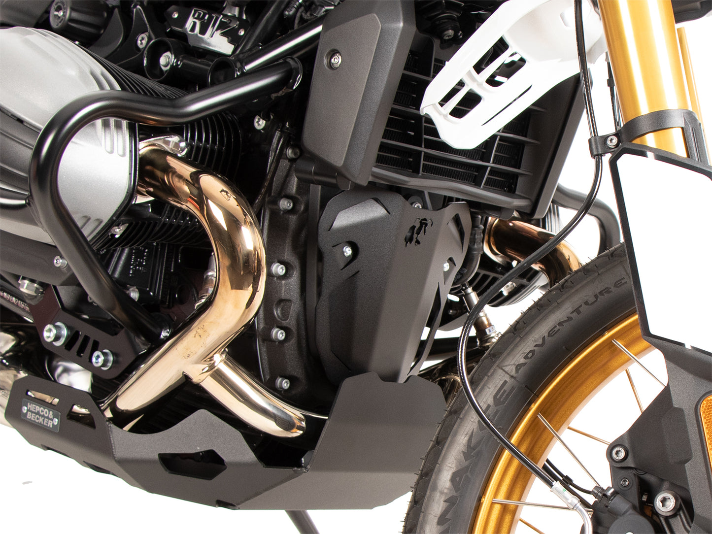 Hepco & Becker Additional engine protection plate expansion black for BMW R 12 G/S (2025-)