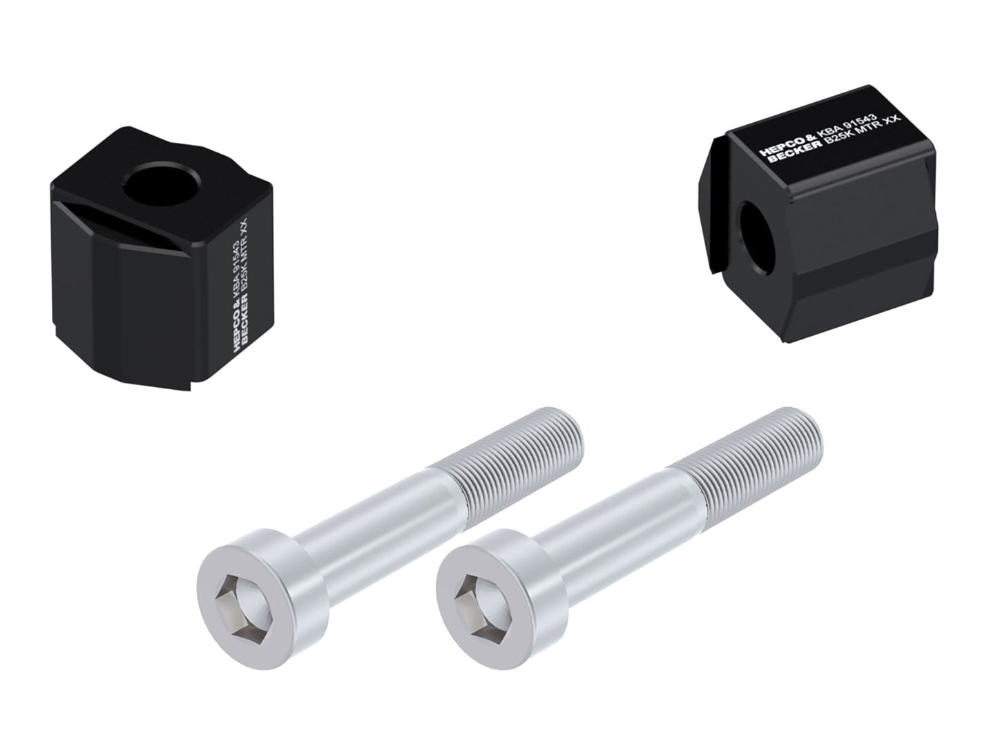 Hepco & Becker Handlebar Riser for KTM 890 Duke R (2020-2023), 25mm Block - black