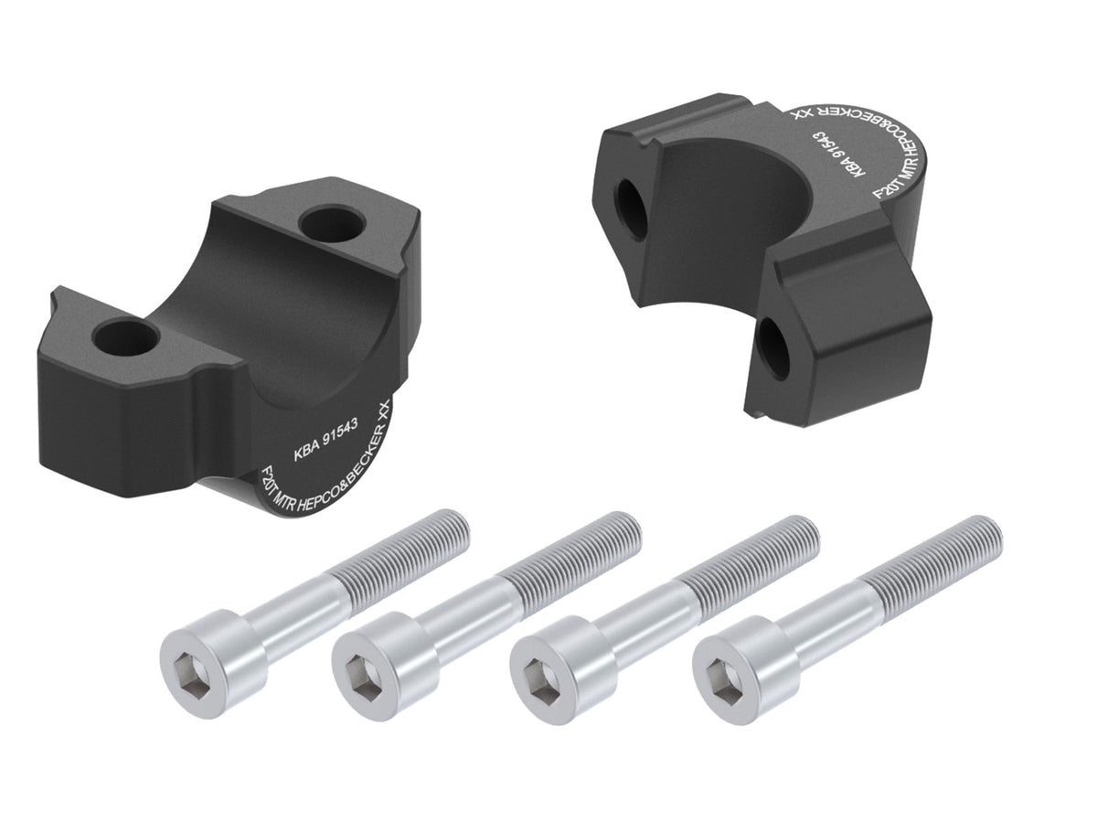 Hepco & Becker Handlebar riser 20 mm black for Yamaha MT-09 (2013-2020)