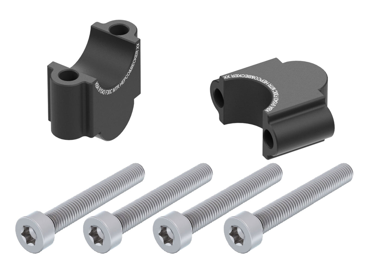 Hepco & Becker Handlebar riser 30 mm black for BMW R 1200 GS (2004-2007)