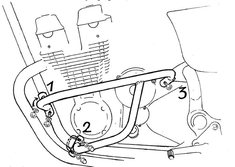 Hepco & Becker Engine protection bar chrome for Honda CB 750 F sevenfifty (1992-2003)