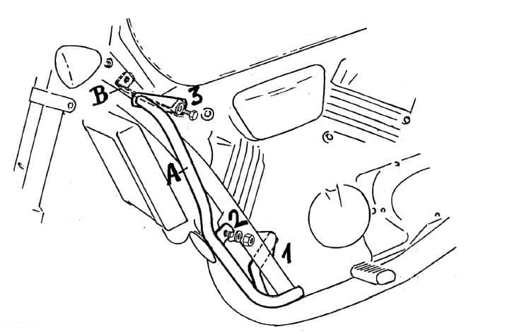 Hepco & Becker Engine protection bar chrome for Honda VF 750 C (1993-2000)