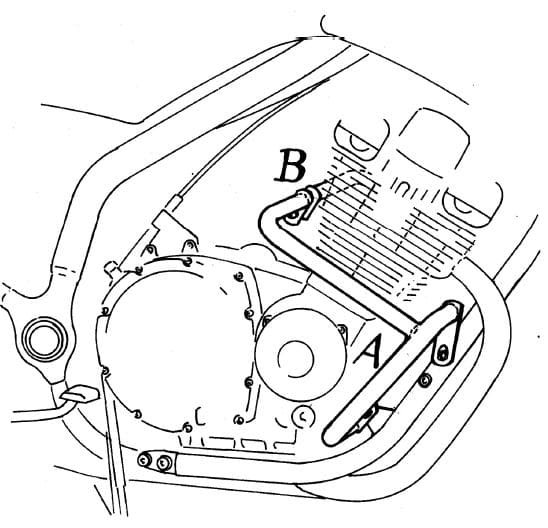 Hepco & Becker Engine protection bar chrome for Yamaha XJ 900 S Diversion (1994-2003)