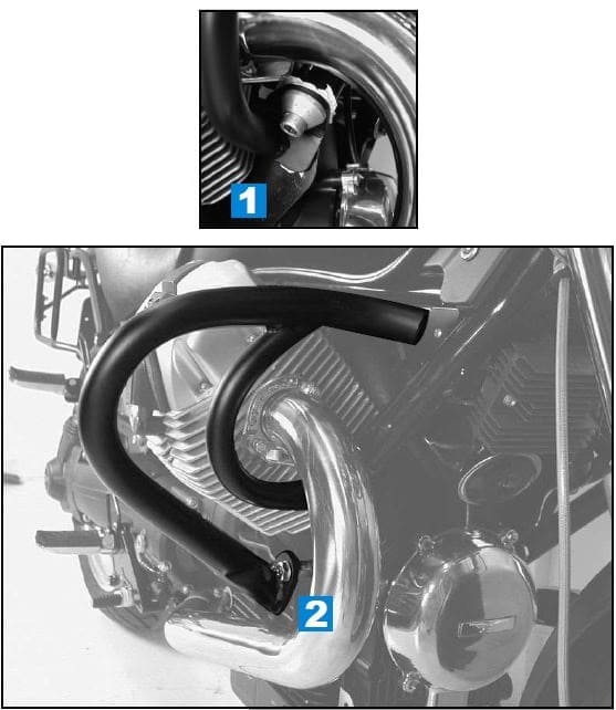 Hepco & Becker Engine protection bar chrome for Moto Guzzi C 940 Bellagio /Aquila Nera (2007-2014)