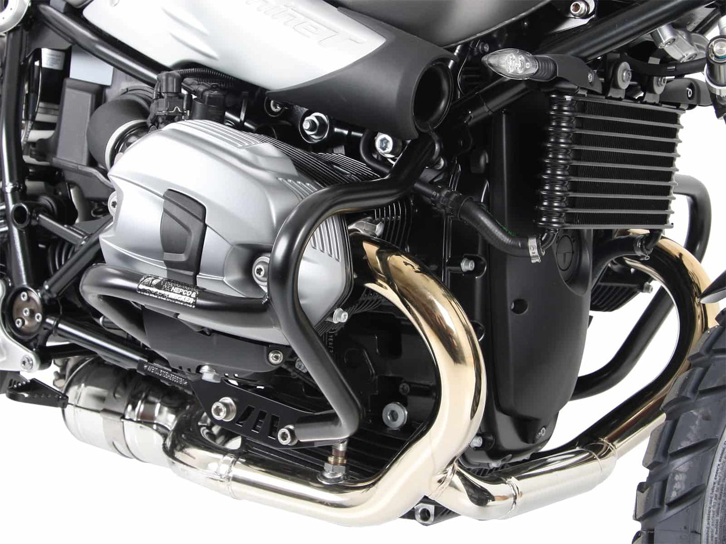 Hepco & Becker Engine protection bar silver for BMW R nineT Scrambler (2016-2023)