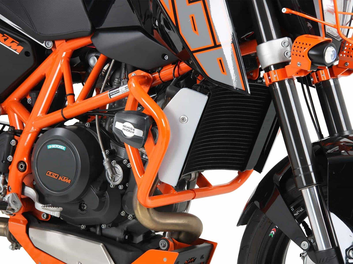 Hepco & Becker Engine protection bar orange incl. protection pads for KTM 690 Duke/R (2012-2015)