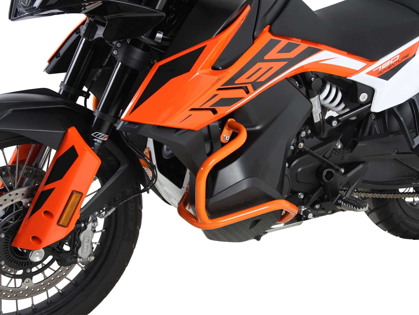 Hepco & Becker Engine protection bar orange for KTM 790 Adventure/R (2019-2021)