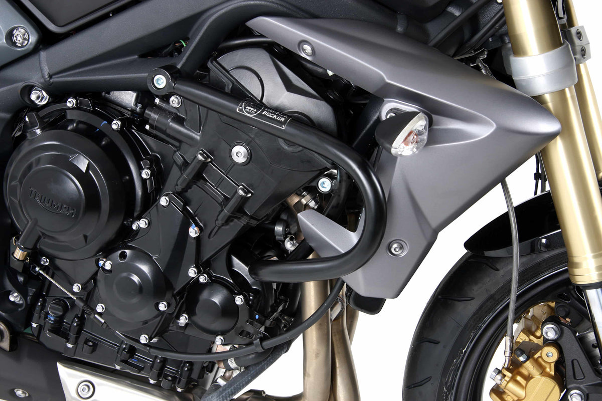 Hepco & Becker Engine protection bar black for Triumph Street Triple 675/R (2013-2016)