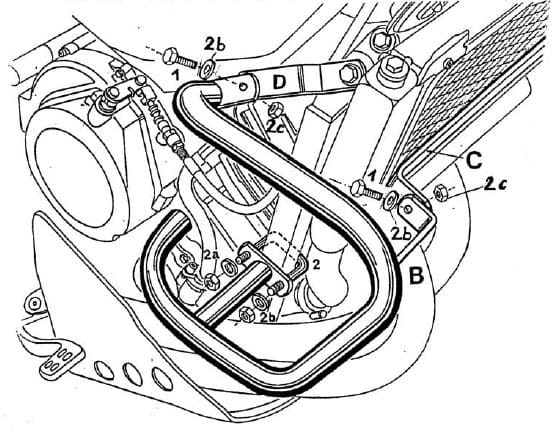 Hepco & Becker Engine protection bar white for Yamaha XTZ 750 Super Ténéré (1989-1997)
