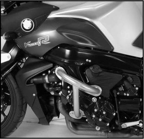Hepco & Becker Engine protection bar black for BMW K 1200 R (2005-2008)/K 1300 R (2009-2016)