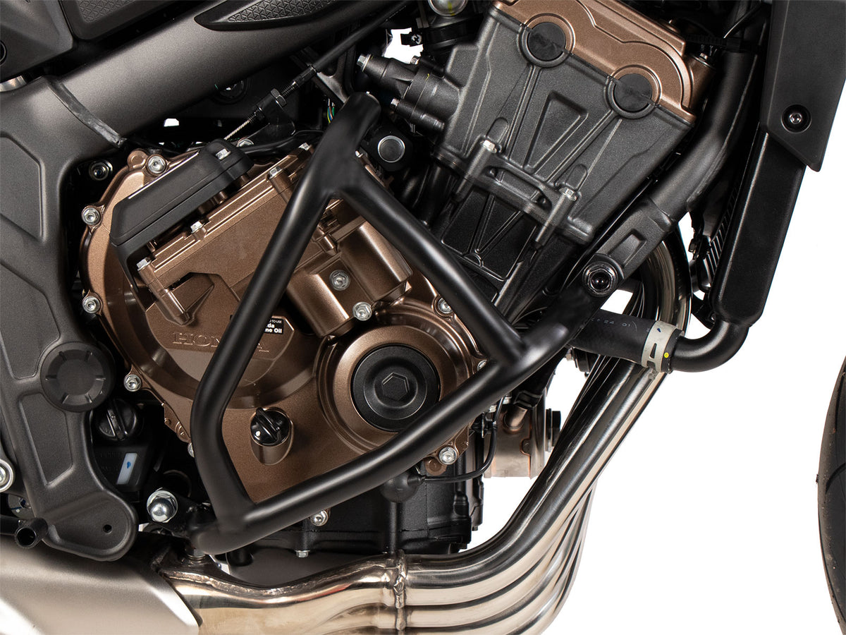Hepco & Becker Engine protection bar "Solid" black for Honda CB 650 R E-Clutch (2024-)