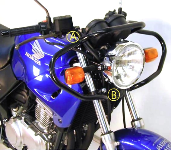 Hepco & Becker Front protection bar - black for Honda CB 500/S (1993-1997)