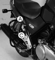 Hepco & Becker Rear protection bar - black for Honda CB 500/S (1993-1997)