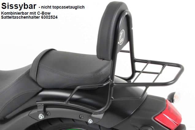 Hepco & Becker Sissybar without rearrack black for Kawasaki Vulcan S (2015-)