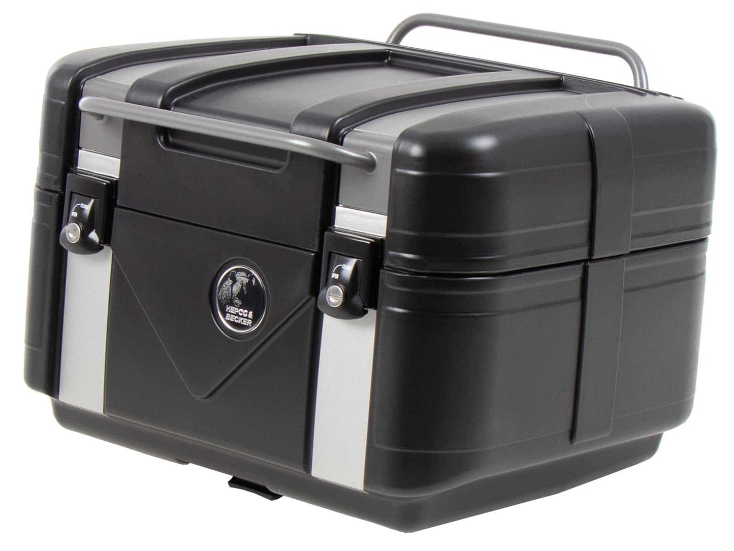 Hepco & Becker GOBI top case black/silver Edition