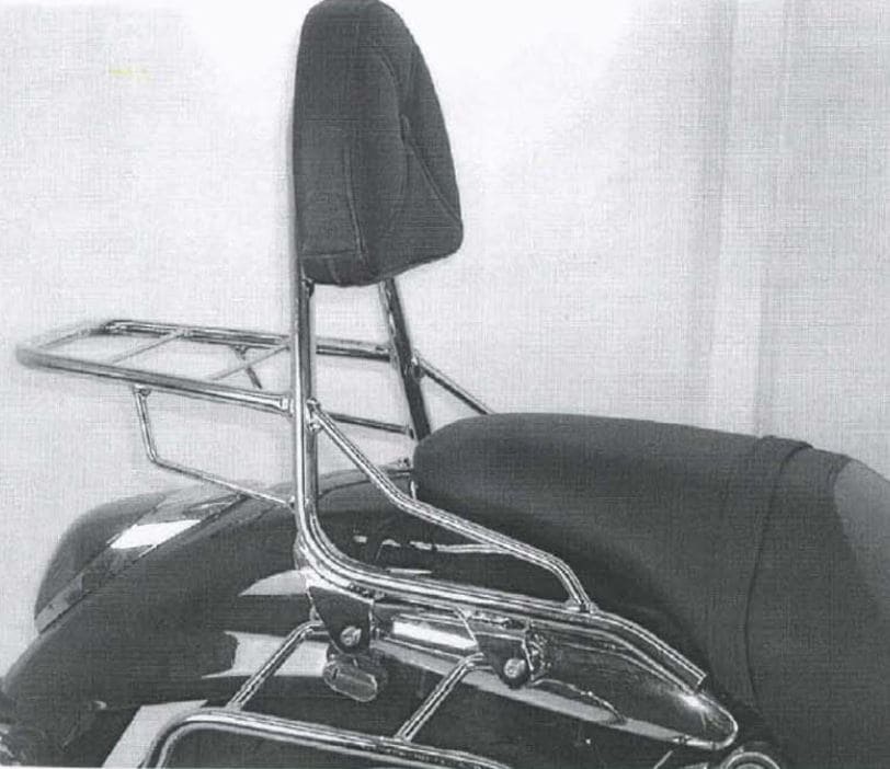 Hepco & Becker Sissybar with rearrack chrome for Suzuki VZ 1600 Marauder/M 1600 Intruder (2004-2005)