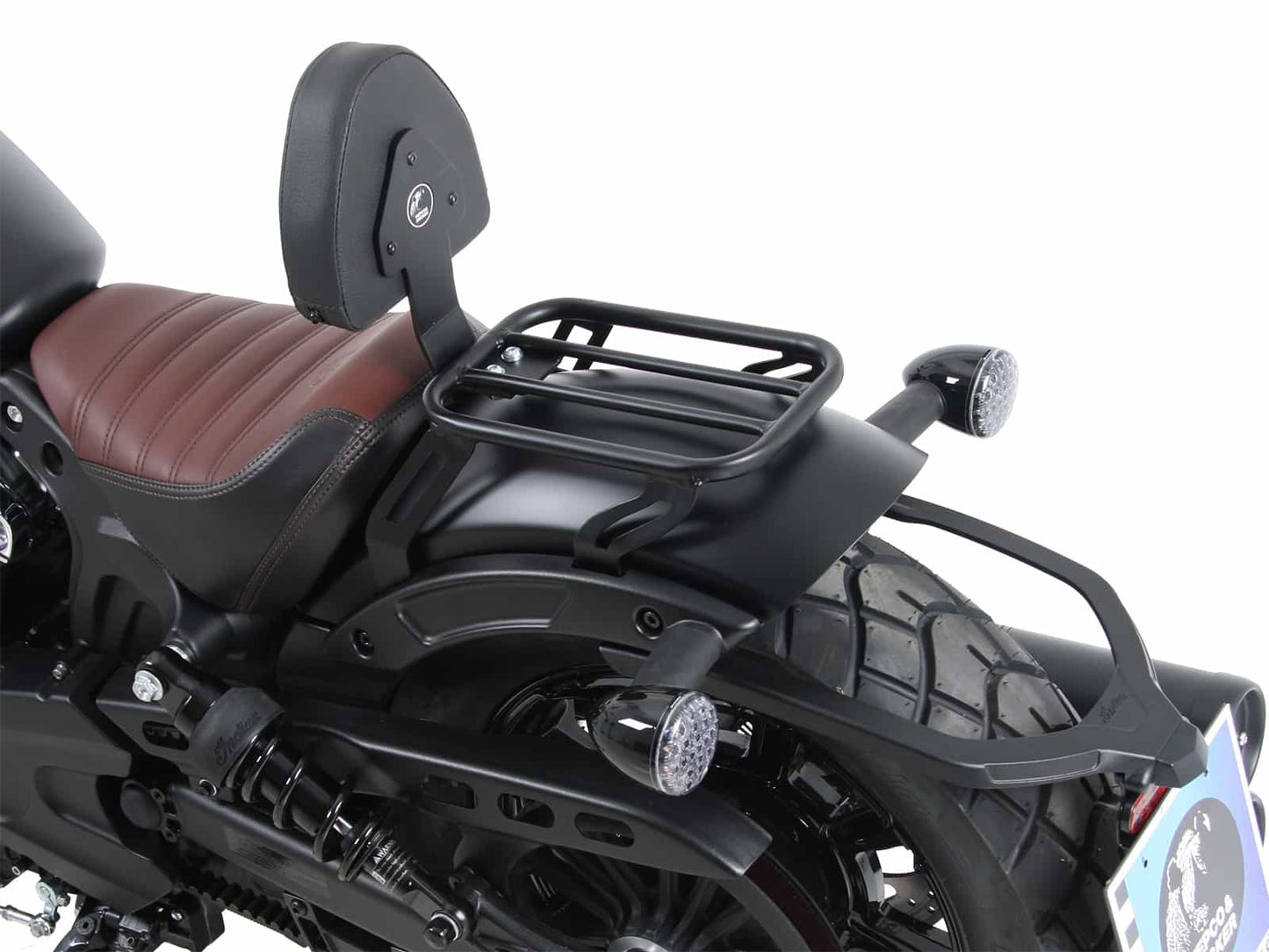 Hepco & Becker Drivers backrest- black for Indian Scout Bobber / Sixty / Twenty (2017-2024)