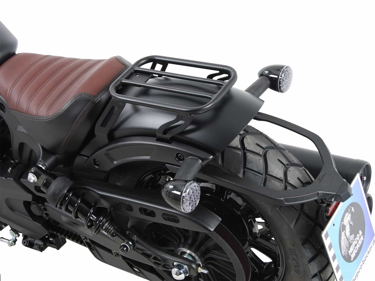 Hepco & Becker Solorack without backrest - black for Indian Scout Bobber / Sixty / Twenty (2017-2024)