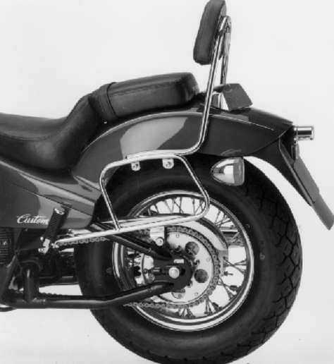 Hepco & Becker Leather bag holder tube-type - chrome for Honda VT 600 C (1988-2000)