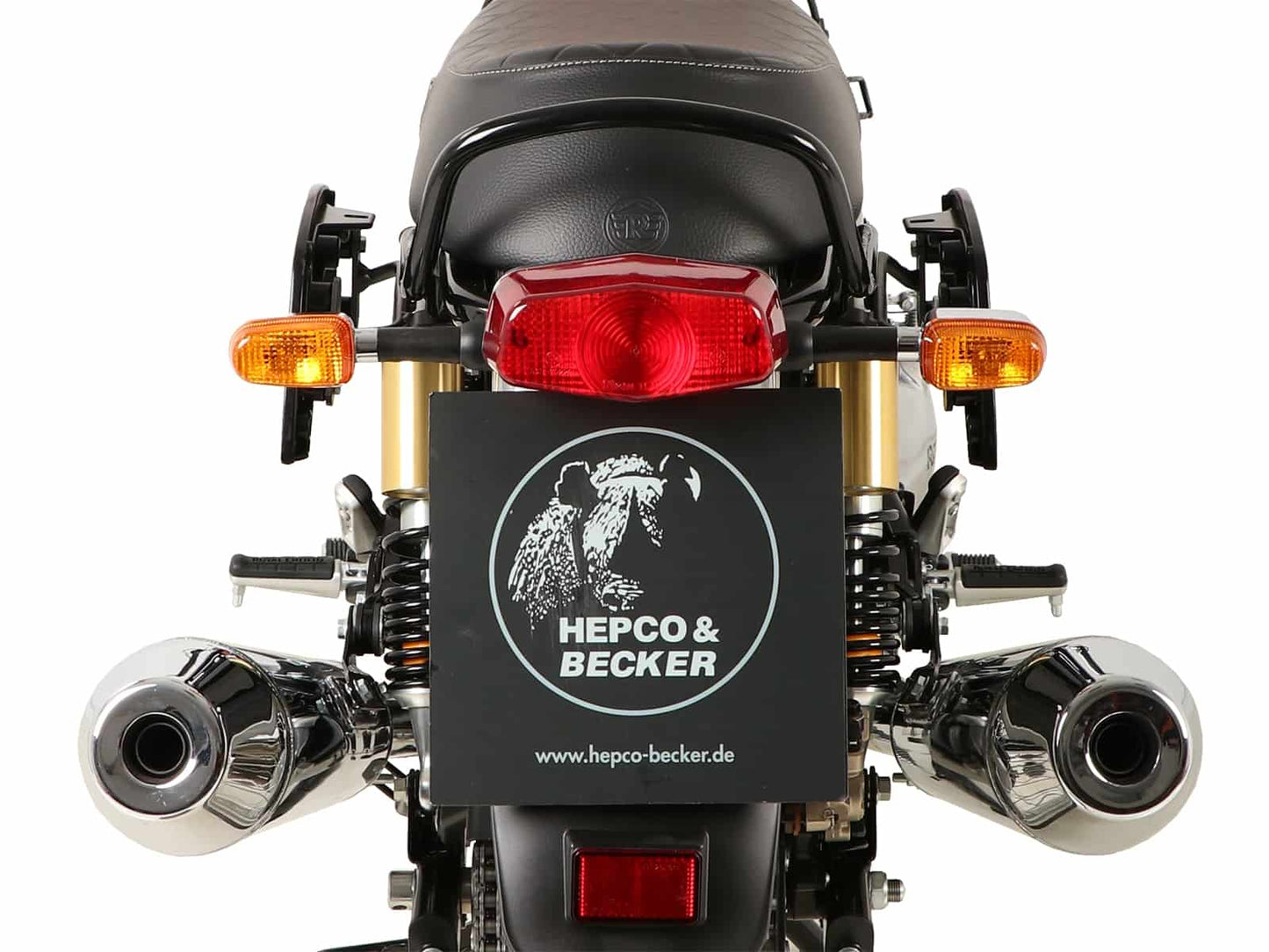 Hepco & Becker C-Bow sidecarrier black for Royal Enfield Interceptor (2018-) / Continental 650 / GT 650 (2019-)