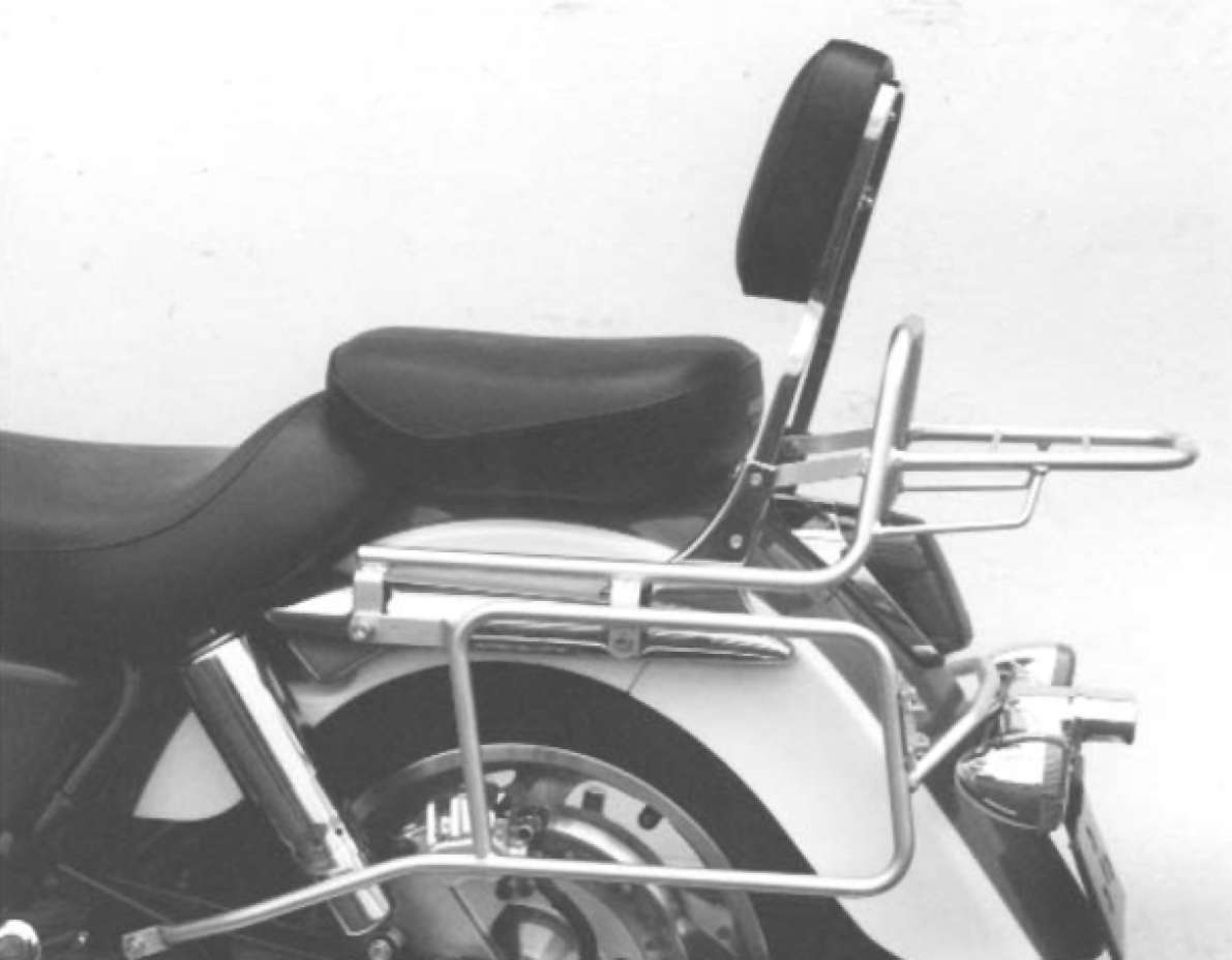 Hepco & Becker Sidecarrier permanent mounted chrome for Honda F 6 C Custom (1997-2001)