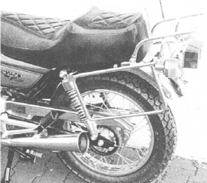 Hepco & Becker Complete carrier set (side- and topcase carrier) chrome for Honda CM 250 C/T (1982-1984)