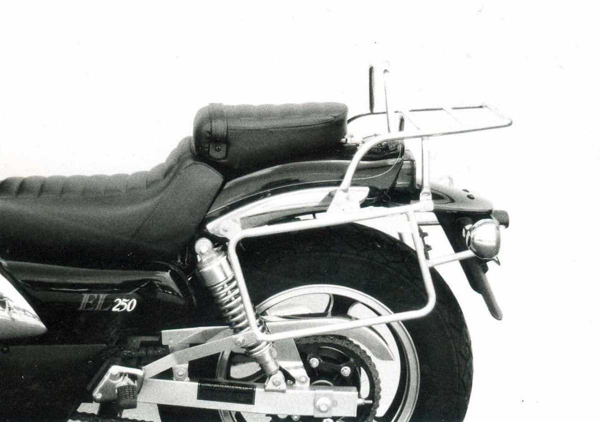 Hepco & Becker Complete carrier set (side- and topcase carrier) chrome for Kawasaki EL 250 (1994)/EL 252 (1996-2003)