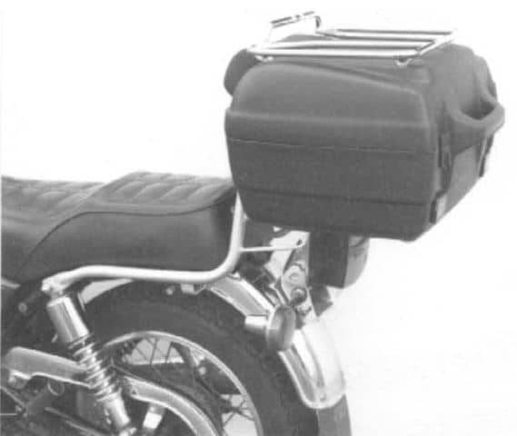 Hepco & Becker Topcase carrier tube-type chrome for Suzuki GN 250 (1984-1999)