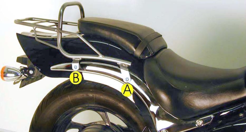 Hepco & Becker Topcase carrier tube-type chrome for Suzuki M 800 Intruder (2005-2009)