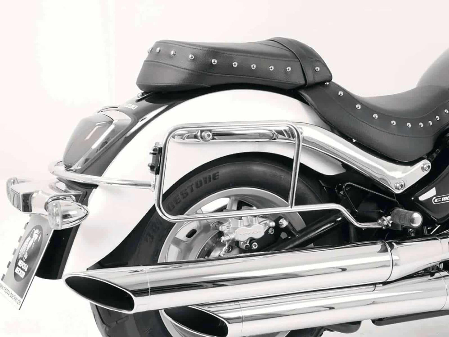 Hepco & Becker Sidecarrier permanent mounted chrome for Suzuki C 1800 (VL) R (2011-2013)