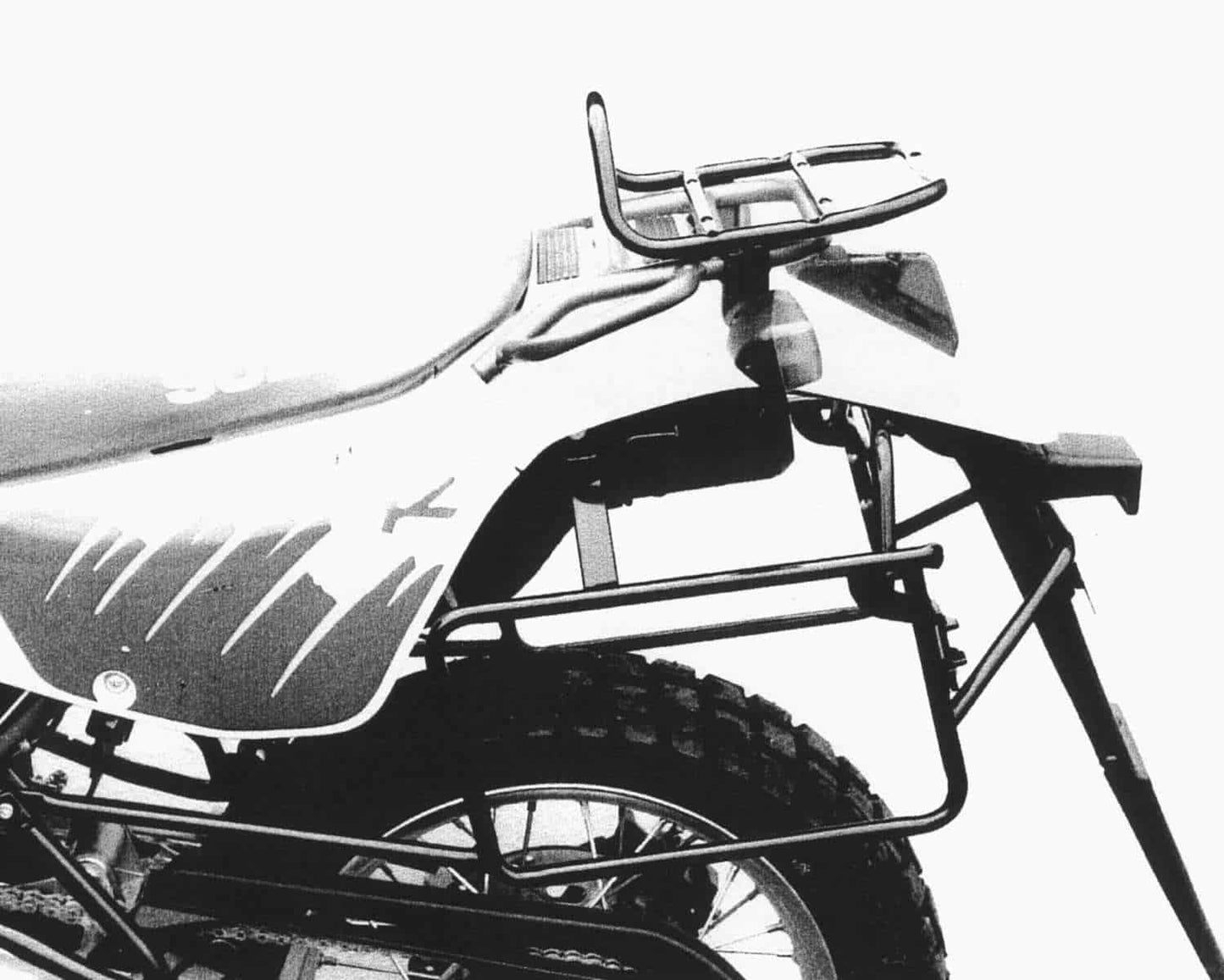 Hepco & Becker Sidecarrier permanent mounted black for Suzuki DR 650 R (1992-1994)