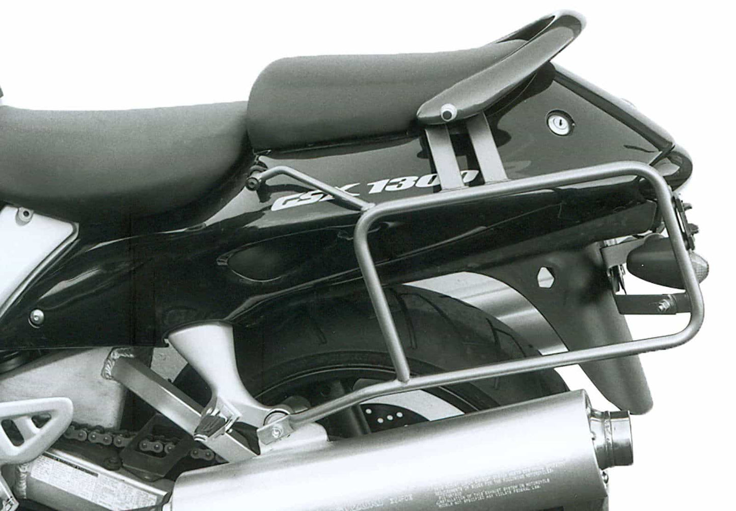 Hepco & Becker Sidecarrier permanent mounted black for Suzuki GSX 1300 R Hayabusa (1999-2007)