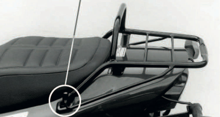 Hepco & Becker Topcase carrier tube-type black for Yamaha XJ 600 S/N Diversion (1996-2003)