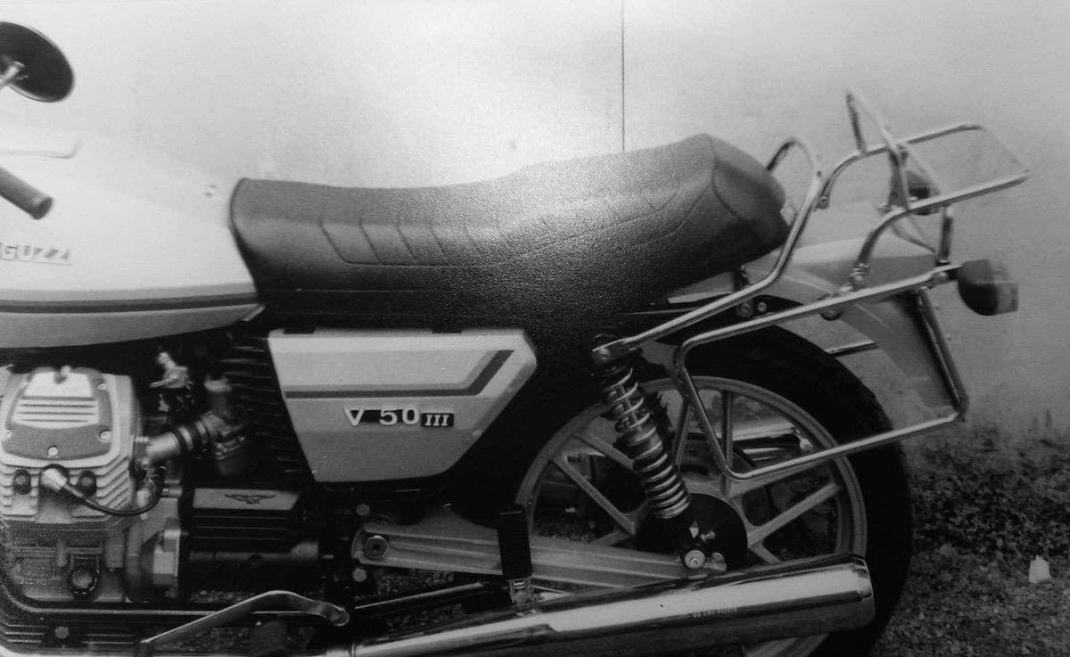 Hepco & Becker Complete carrier set (side- and topcase carrier) chrome for Moto Guzzi V 50 C/V 65 C (1982-1987)