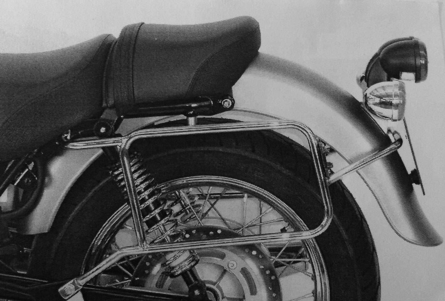 Hepco & Becker Sidecarrier permanent mounted chrome for Moto Guzzi California Stone (2001-2005)