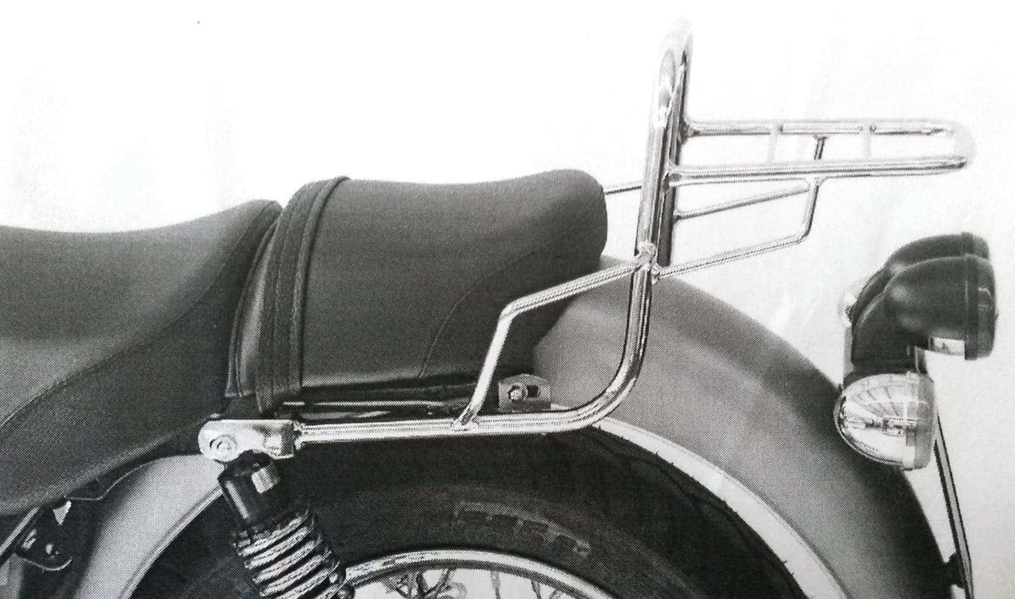 Hepco & Becker Topcase carrier tube-type chrome for Moto Guzzi California Stone (2001-2005)