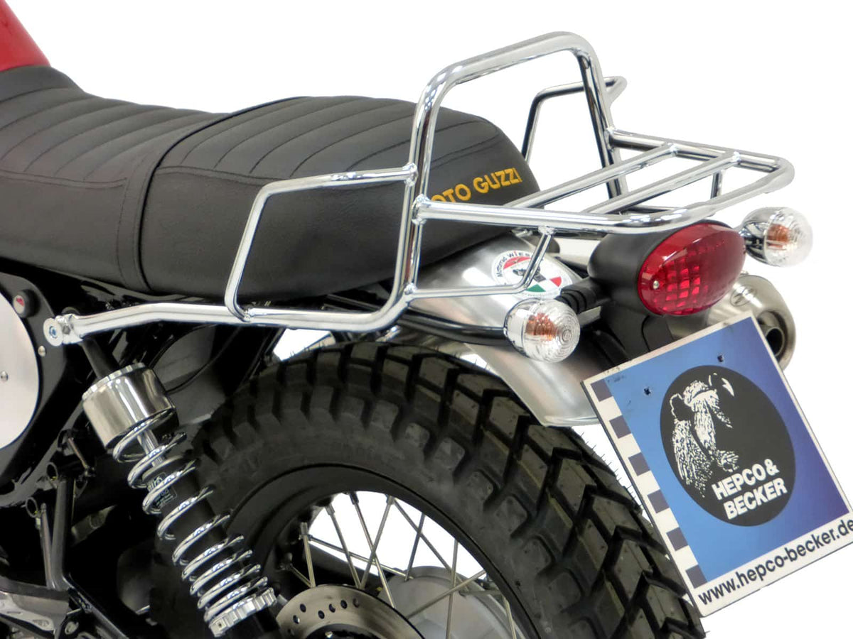 Hepco & Becker Topcase carrier tube-type chrome for Moto Guzzi V 7 II Scrambler/Stornello (2016)