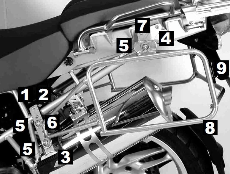 Hepco & Becker Sidecarrier Lock-it black for BMW R 1200 GS Adventure (2006-2013)