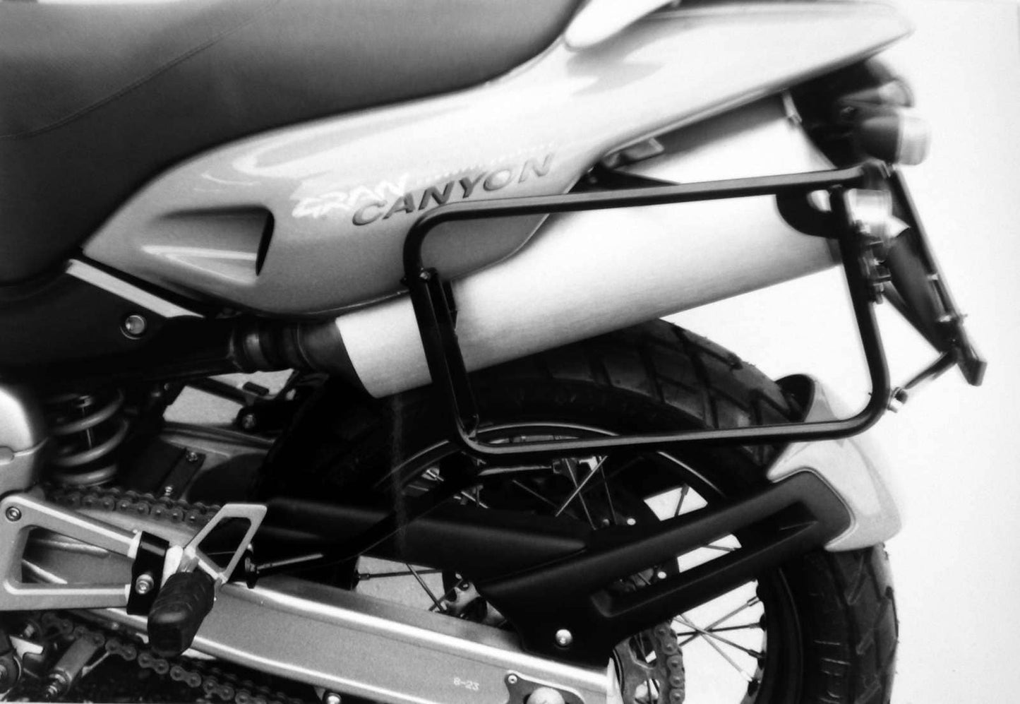 Hepco & Becker Sidecarrier permanent mounted black for Cagiva Gran Canyon 900 (1998-1999)