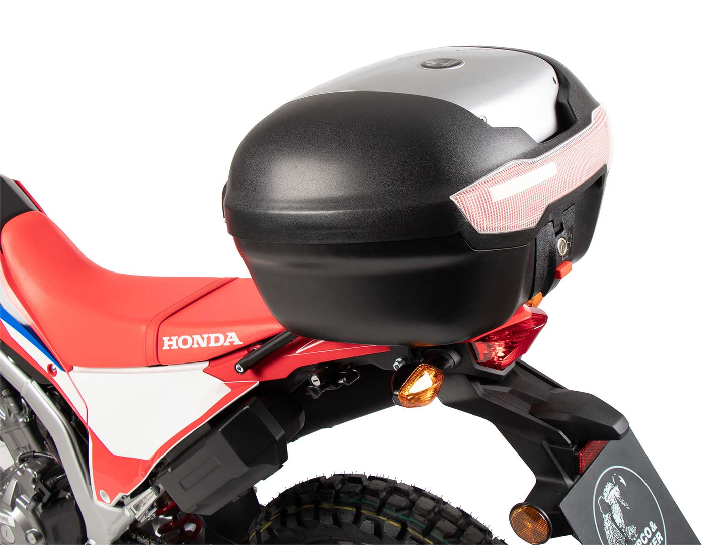 Hepco & Becker Topcase - Set Journey topcase 40 black/silver incl. carrier for Honda CRF 300 Rally (2021-)