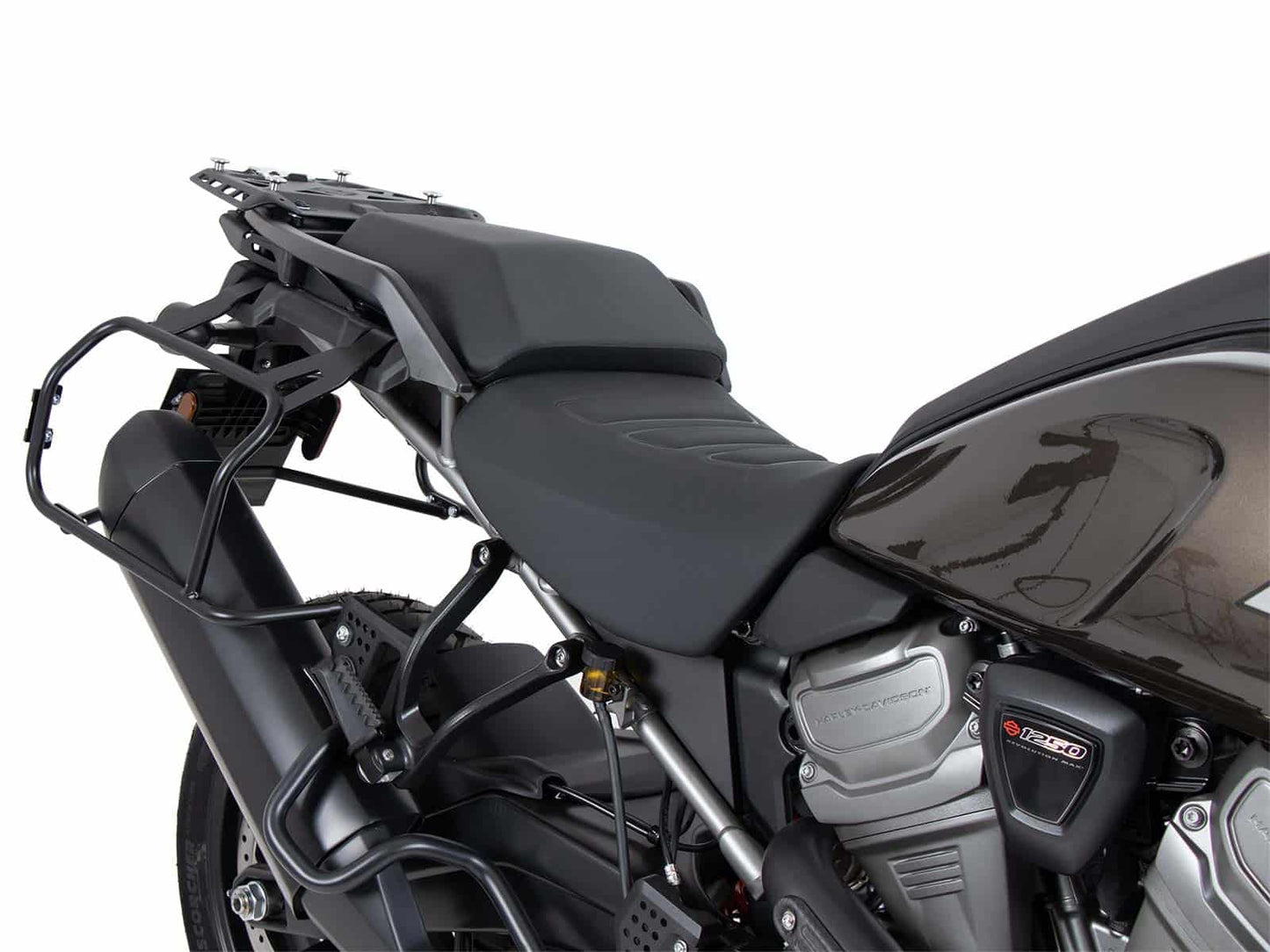 Hepco & Becker Side carrier Cutout for Xplorer Cutout cases 40/37 for Harley Davidson Pan America 1250 / Special / ST (2021-)