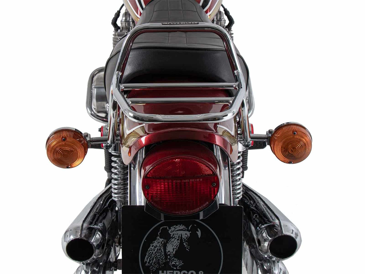 Hepco & Becker Topcase carrier tube-type chrome for Kawasaki Z 900 (1973-1976)/Z1000 A (1977-1978)