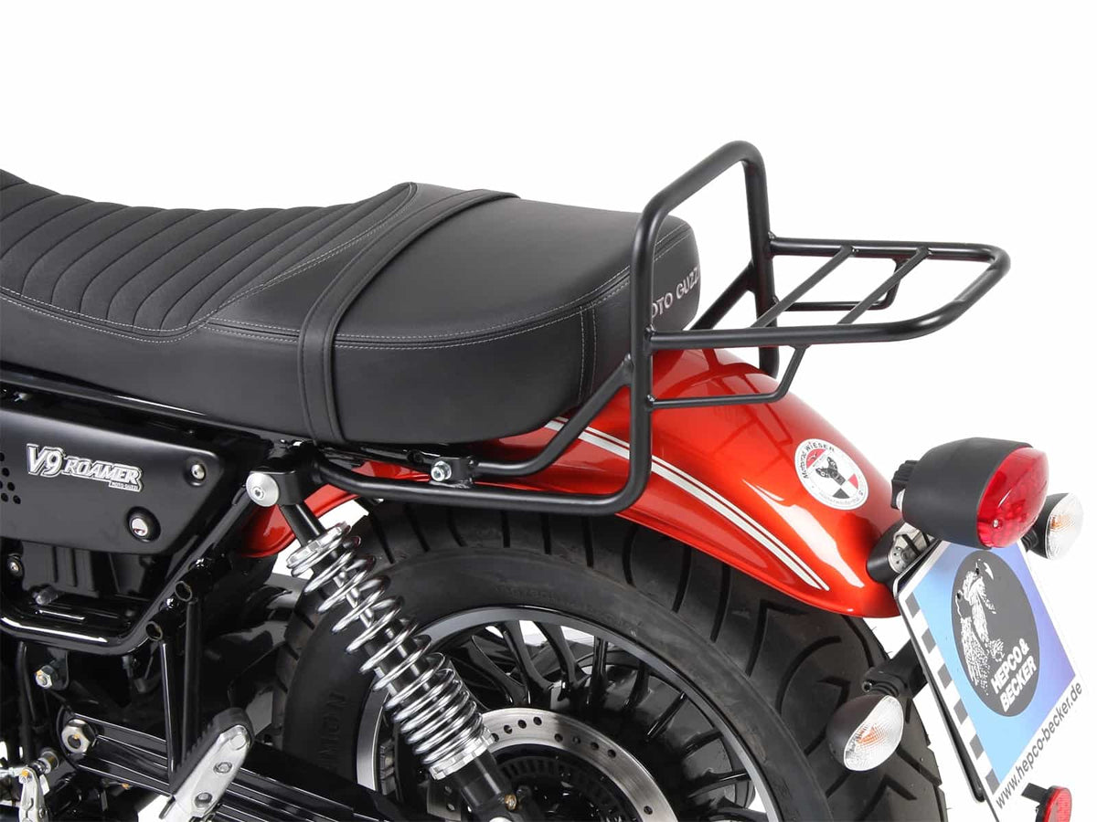 Hepco & Becker Topcase carrier tube-type black - for long seat for Moto Guzzi V 9 Bobber (2017-2020) (long seat)