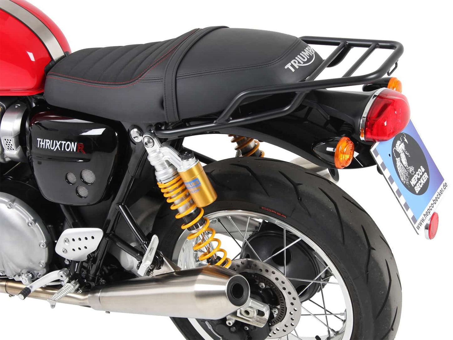 Hepco & Becker Tube rear rack black for Triumph Thruxton/R/RS (2016-2024)