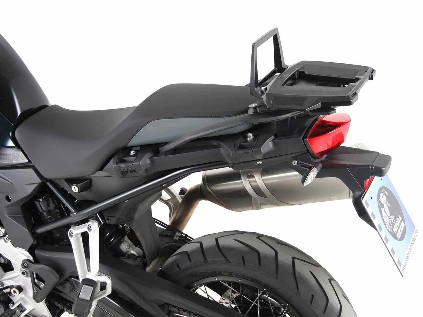Hepco & Becker Alurack topcasecarrier black for original BMW plastic rear rack (no Touring Kit) for BMW F 850 GS (2018-2023)