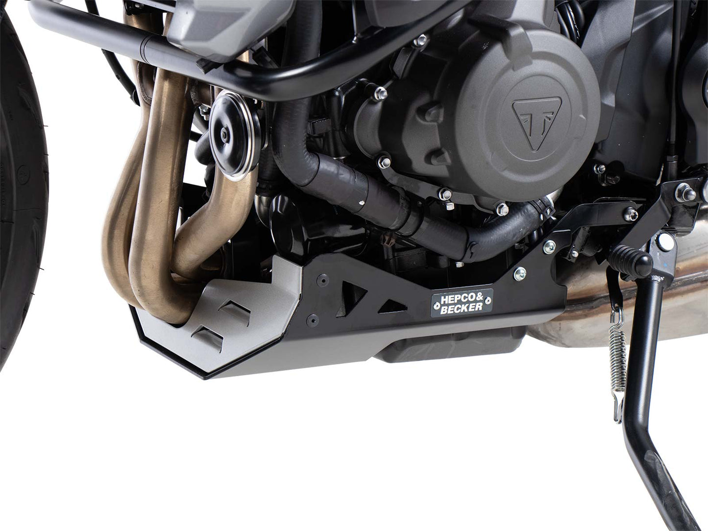 Hepco & Becker bash plate silver/black for Triumph Tiger Sport 660 (2022-)