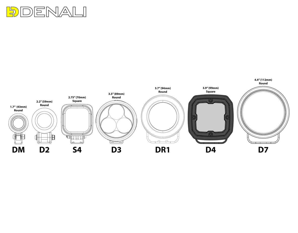 DENALI D4 2.0 LED Light Kit with DataDim Technology – Pair