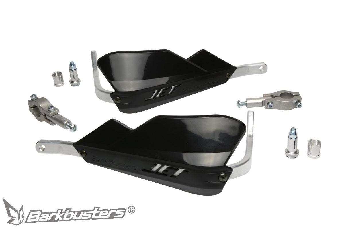 Barkbusters JET Handguard - Two Point Mount (Straight 22mm) - BLACK